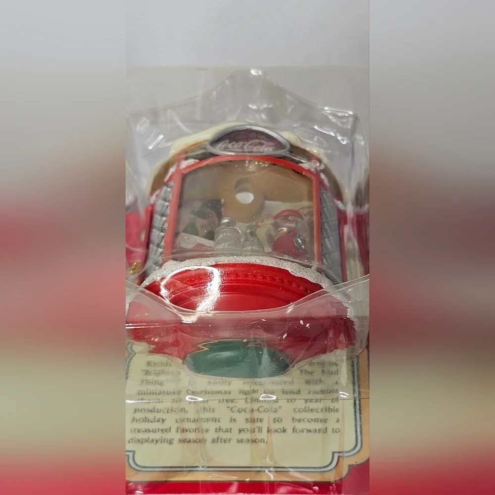 ​1998 Coca-Cola Enesco Christmas Ornament Brighten Up The Holidays COA NIB